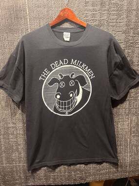 The Dead Milkmen Band T-Shirt XL Black Graphic Tee